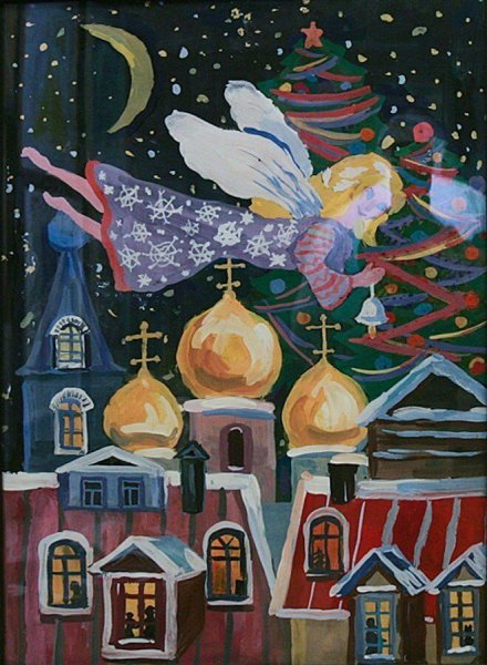 Рождественское чудо рисунки на конкурс