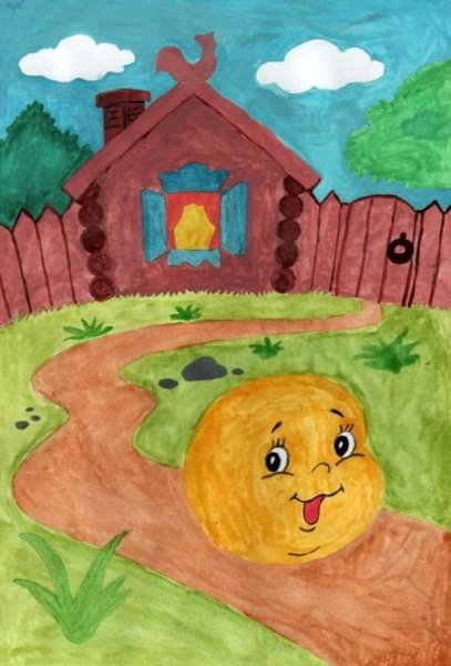 Рисование Колобок