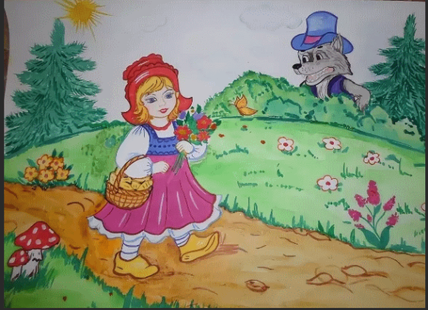 Красная шапочка рисунок