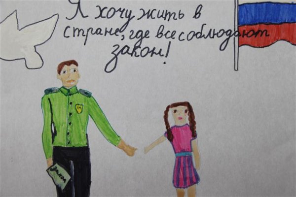 Рисунки на тему закон и порядок для детей