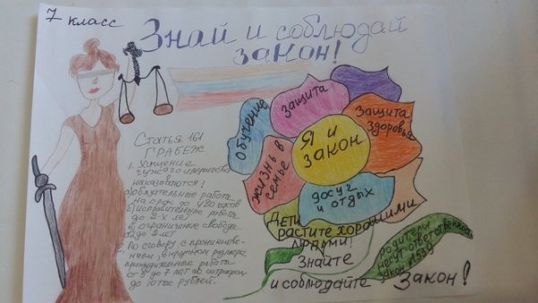 Плакат на тему закон