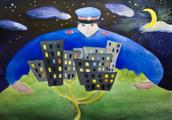 На страже порядка рисунки