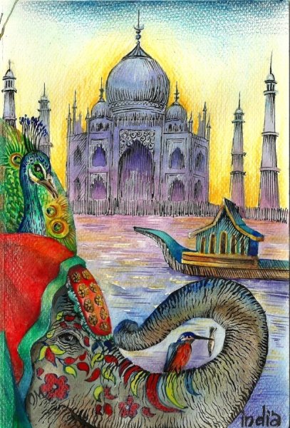 Нарисовать Индию