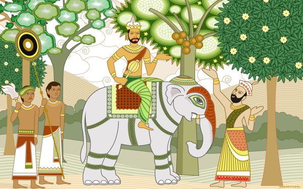 Природа и люди древней Индии рисунок