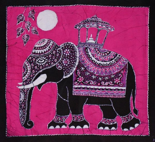 Батик слон Индия