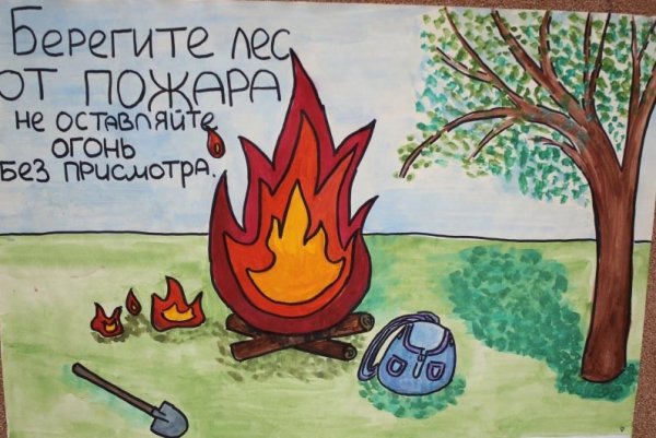 Рисунок на тему пожарная безопасность
