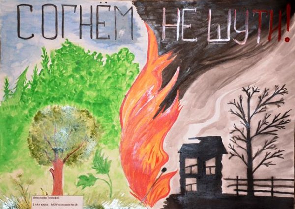 Рисунок на тему пожарная безопасность