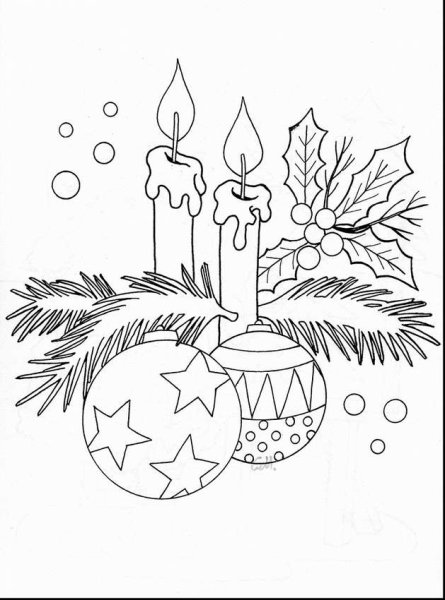 Новогодние рисунки для срисовки