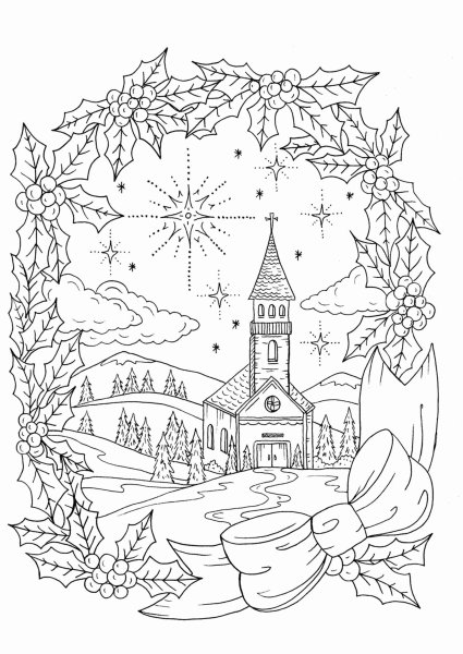 Раскраска Рождество
