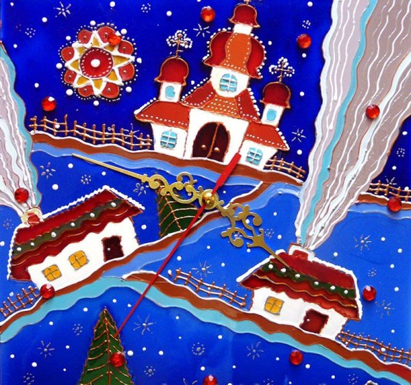 Витраж на новогоднюю тему