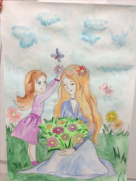 Рисунок на день мамы