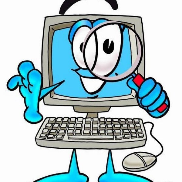 Мультяшное изображение компьютера