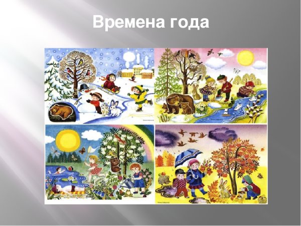 Времена года для дошкольников