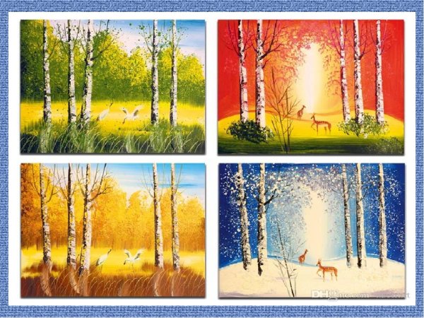 Времена года иллюстрации