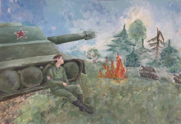 Названия детских рисунков о войне
