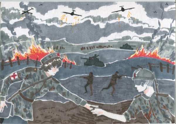 Служу Отечеству рисунок