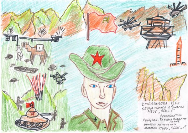 Рисование солдат