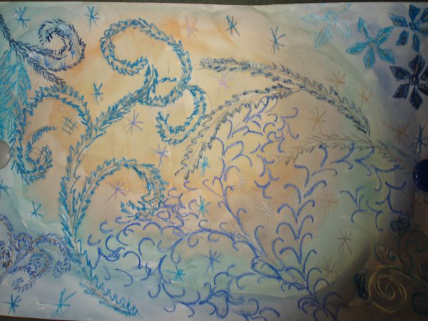 Морозные узоры рисование с детьми