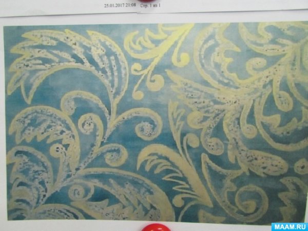 Узоры на окне рисование