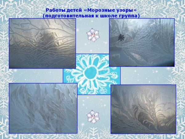 Рисование зимние узоры