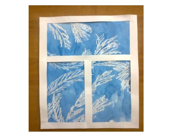 Морозные узоры на окне рисунки