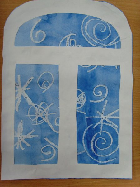 Морозные узоры рисование