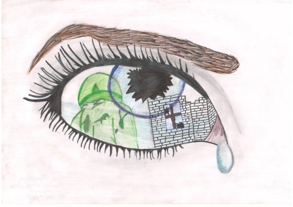 Детский рисунок на тему день Победы