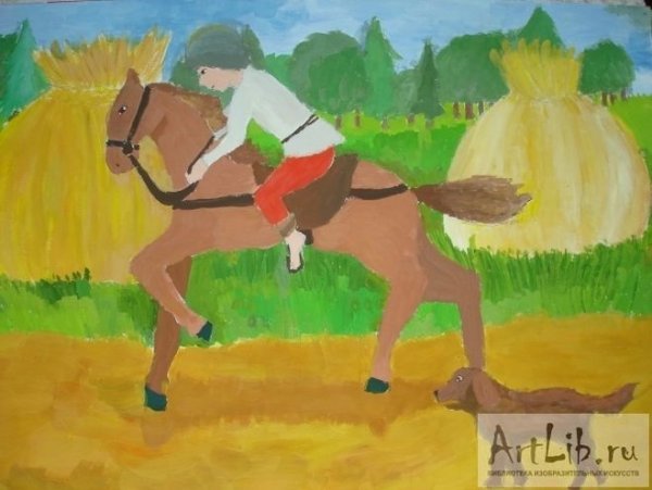 Иллюстрация к сказке Бежин луг рисунок лёгкий