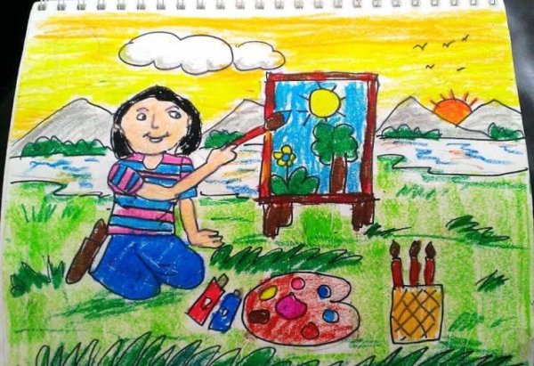 Рисунок на тему хобби