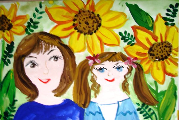 Детские рисунки мамы