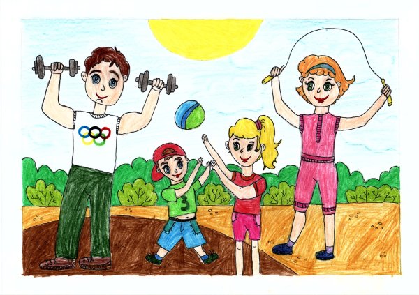 Мы за здоровый образ жизни рисунки