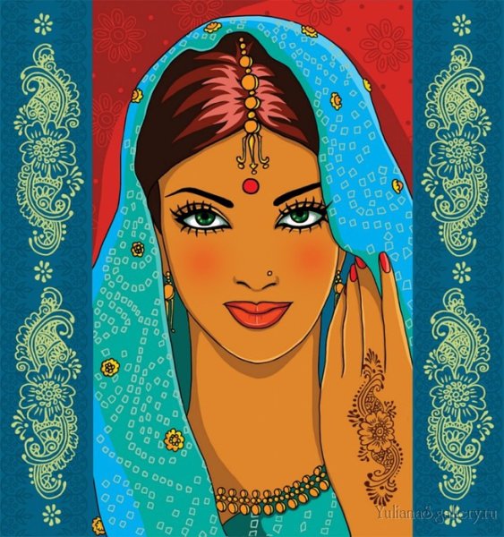 Раскраска восточные танцы