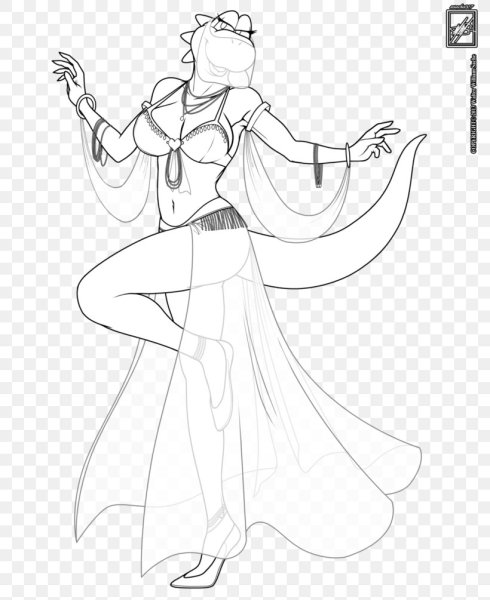 Восточный костюм раскраска