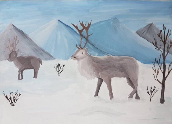 Рисование тундра