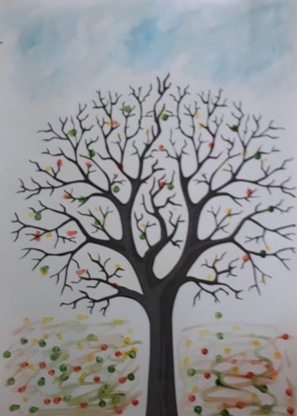 Рисование на тему поздняя осень