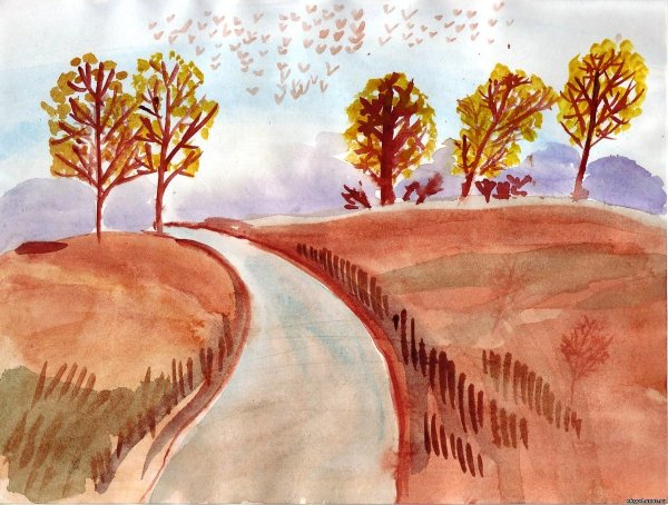 Рисунок осень 3 класс