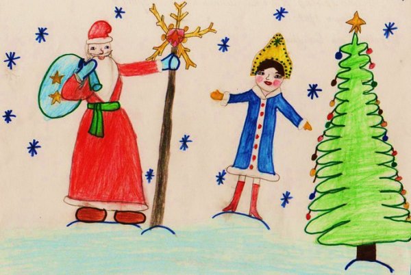 Новогодняя раскраска
