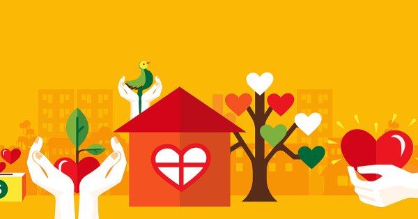 Благотворительность фон для баннера