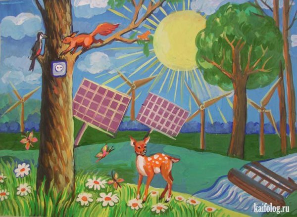 Природа в опасности рисунок