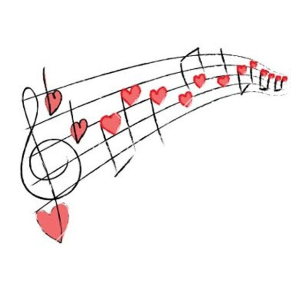 Сердце с нотным станом