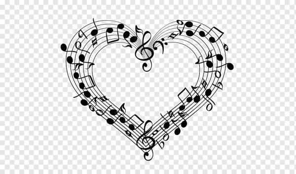 Сердечко из нот