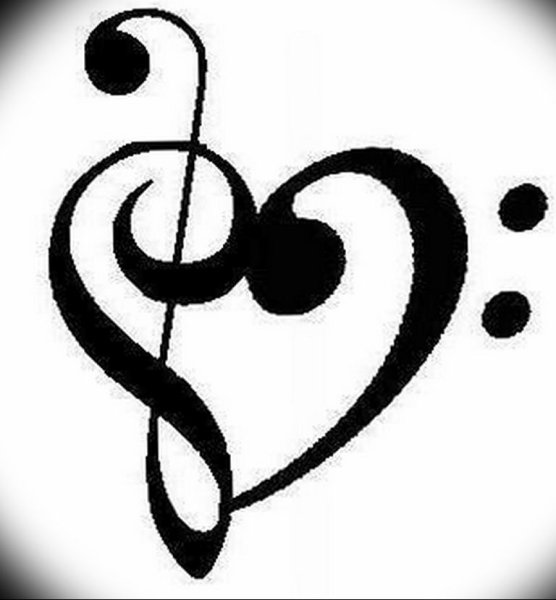 Стилизованный скрипичный ключ