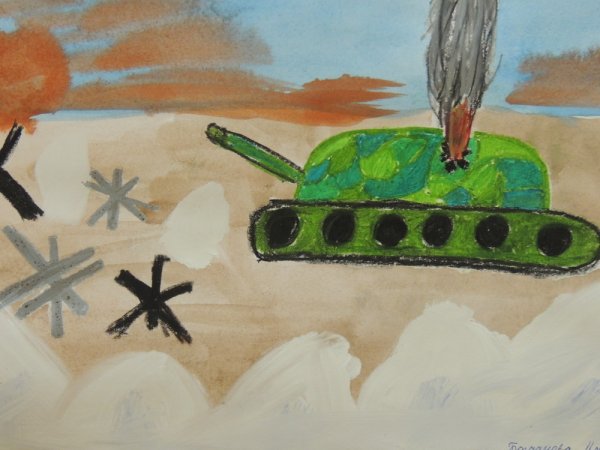 Рисование для детей битва под Москвой