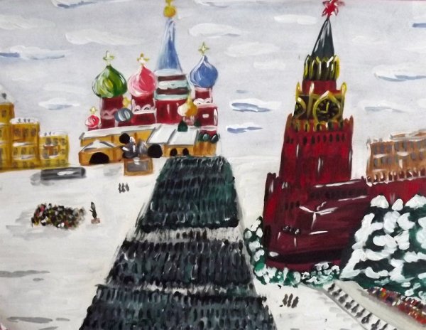 Рисунок на тему битва под Москвой