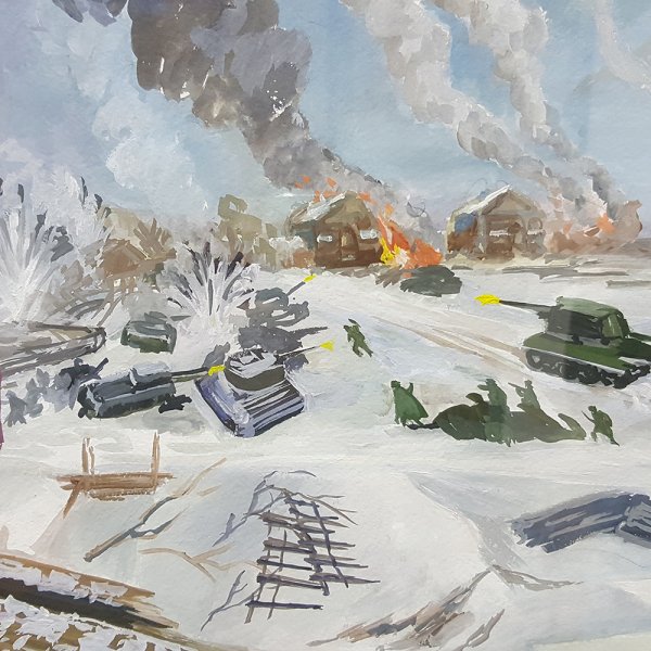 Рисунки ко Дню битвы под Москвой