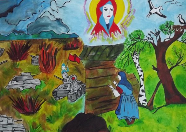 Рисунок на тему оборона Москвы