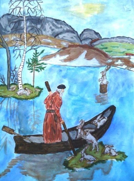 Некрасов дед Мазай и зайцы