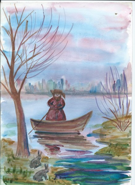 Иллюстрации к произведению Некрасова дед Мазай