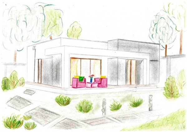Дом рисунок