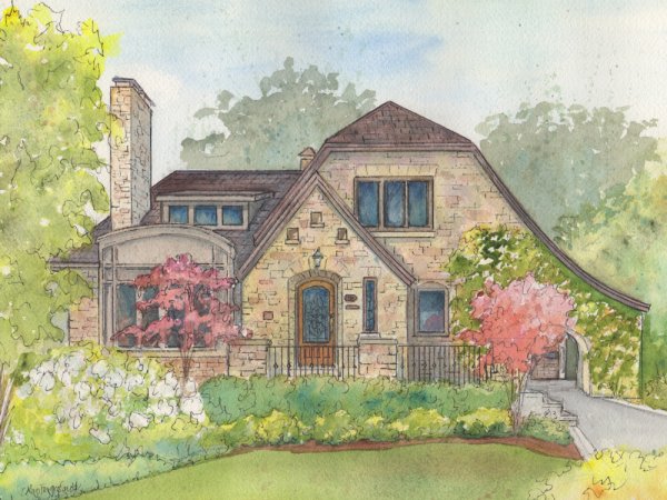 Рисование на тему дом